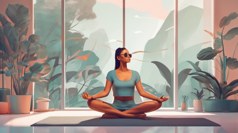 self-care-routines-for-busy-women doing yoga